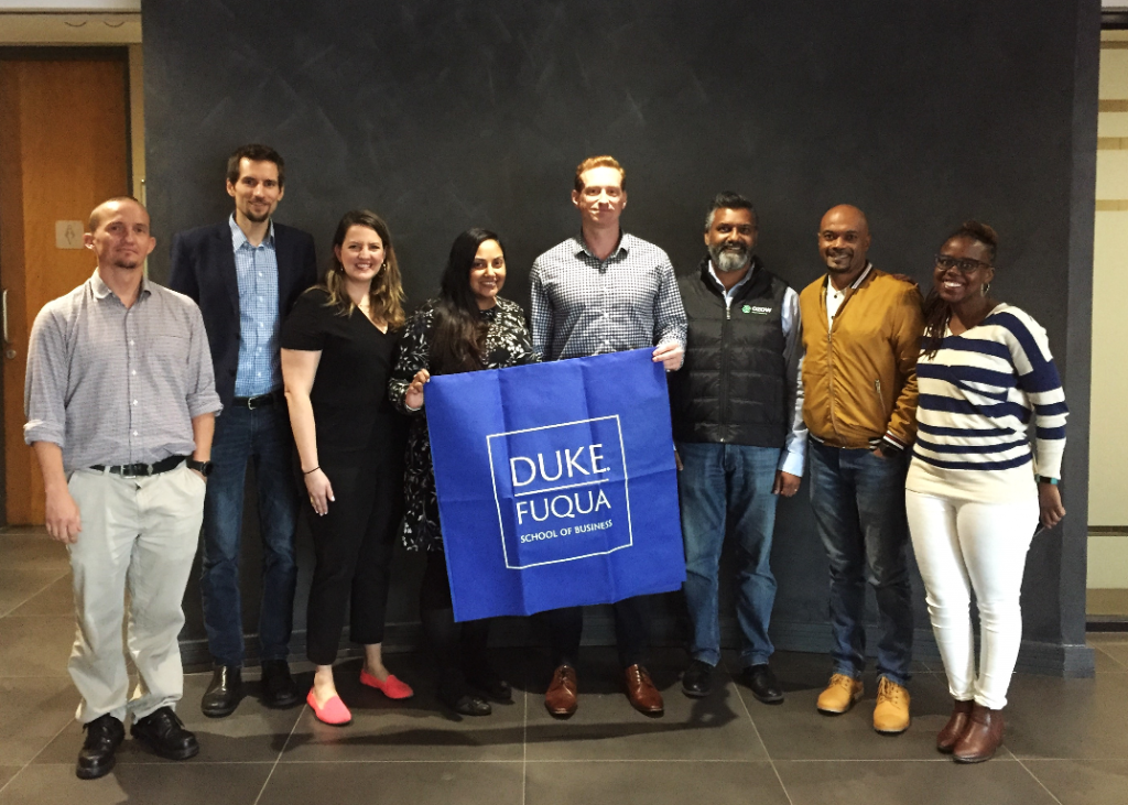Global Executive MBA students visit their client, financial services startup Ozow, on site in South Africa. 
